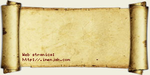 Natalija Šerbedžija vizit kartica